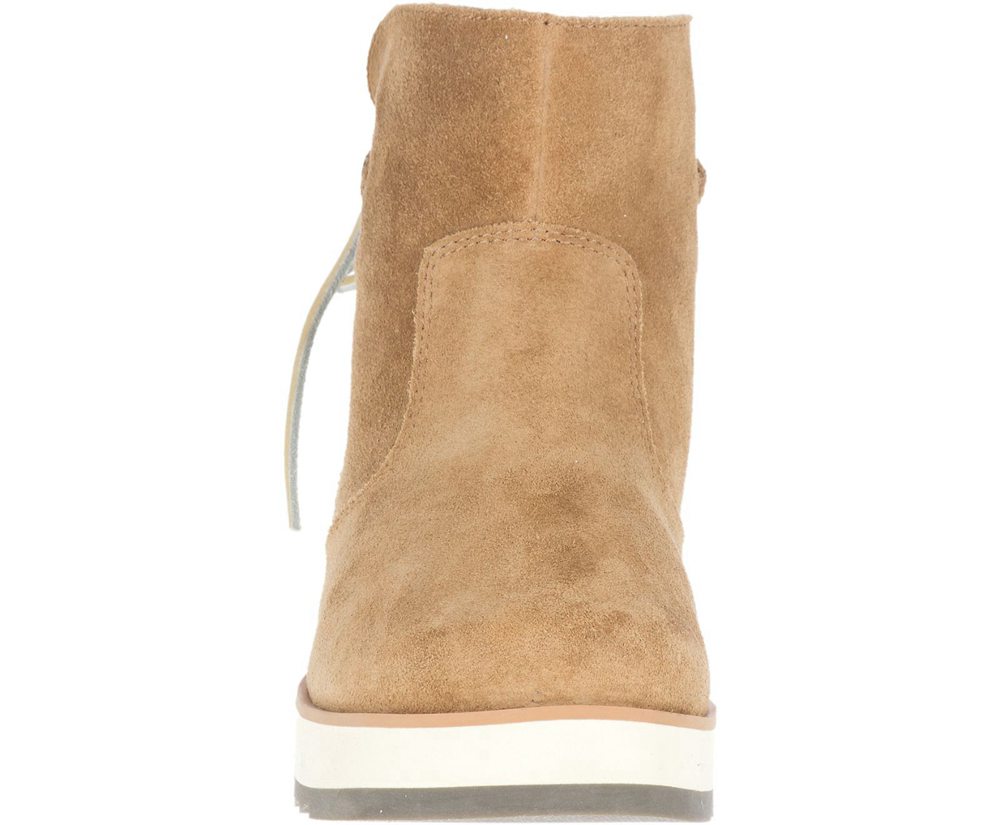 Merrell Støvler Dame - Juno Bluff Polar Waterproof - Brune - TGJ715342